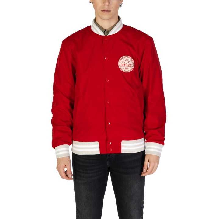 Chaqueta roja Replay para hombre M8440.000.85120 en vista frontal