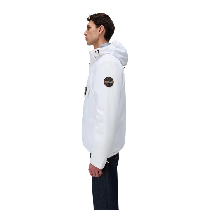 Napapijri Rainforest Winter 3 chaqueta blanca de hombre vista lateral