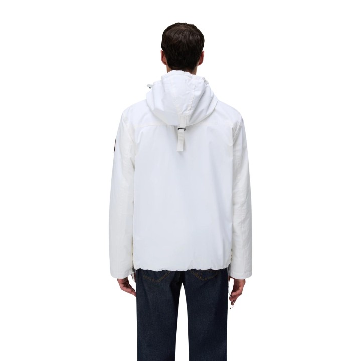 Napapijri Rainforest Winter 3 chaqueta blanca de hombre vista posterior