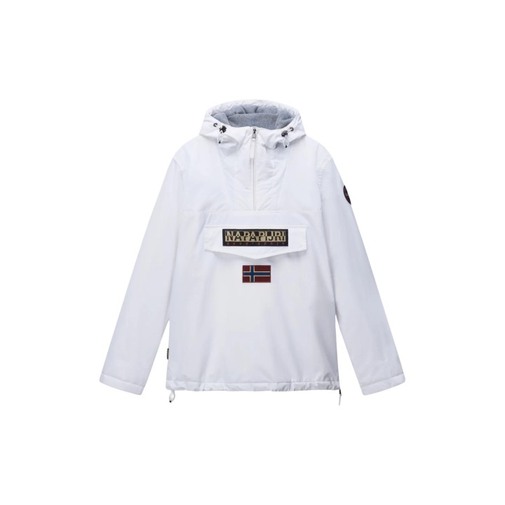 Napapijri Rainforest Winter 3 chaqueta blanca de hombre vista frontal sin modelo