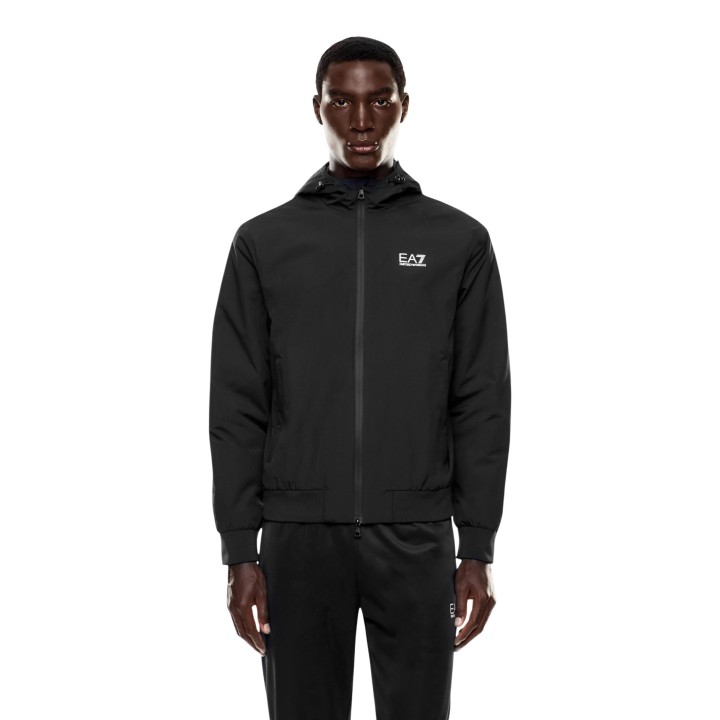 Chaqueta EA7 de hombre negra 8NPB21 PNFZZ vista frontal