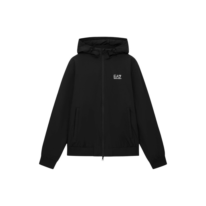 Chaqueta EA7 de hombre negra 8NPB21 PNFZZ vista frontal
