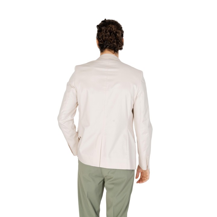 Antony Morato blazer de hombre color crema Bonnie MMJS00044-FA800164 vista posterior