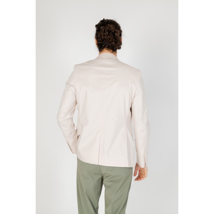 Antony Morato blazer de hombre color crema Bonnie MMJS00044-FA800164 vista posterior
