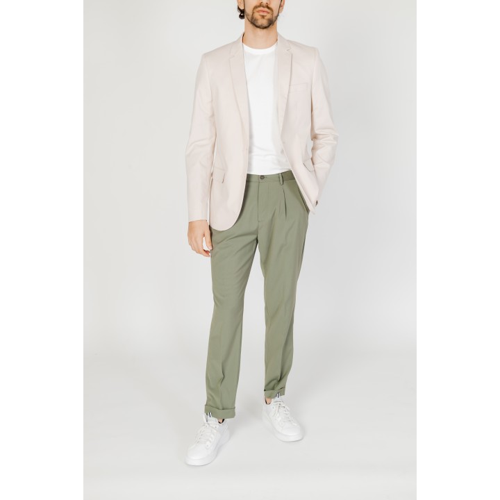 Antony Morato blazer de hombre color crema Bonnie MMJS00044-FA800164 vista de tres cuartos