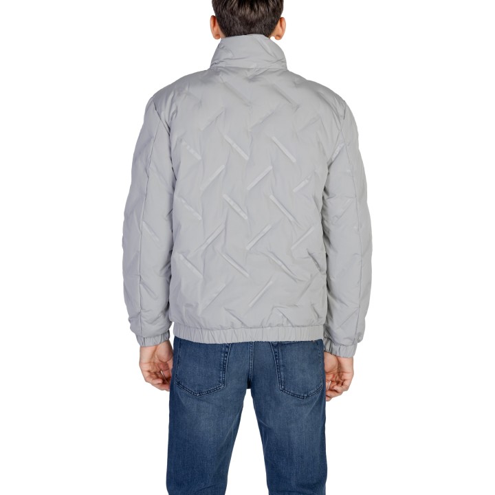 Antony Morato chaqueta acolchada de hombre gris claro vista posterior