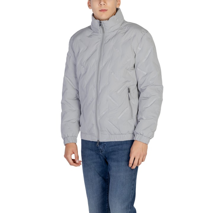 Antony Morato chaqueta acolchada de hombre gris claro vista de tres cuartos