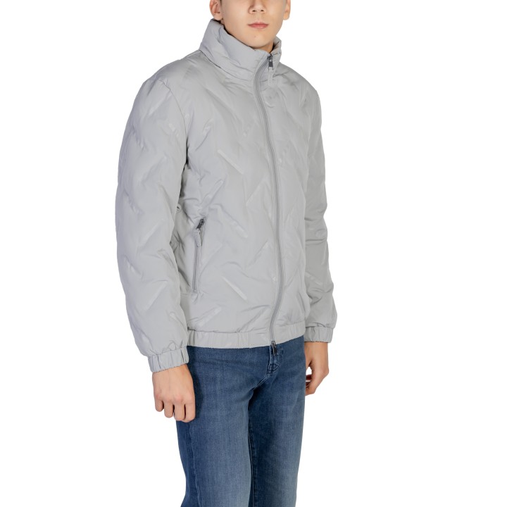 Antony Morato chaqueta acolchada de hombre gris claro vista de tres cuartos