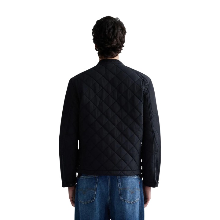 Replay chaqueta de hombre negra Poly Oxford M8000.000.84442 vista posterior