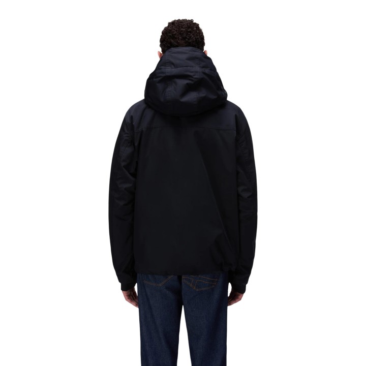 Napapijri Rainforest Next NP0A4IB9 chaqueta negra para hombre vista posterior
