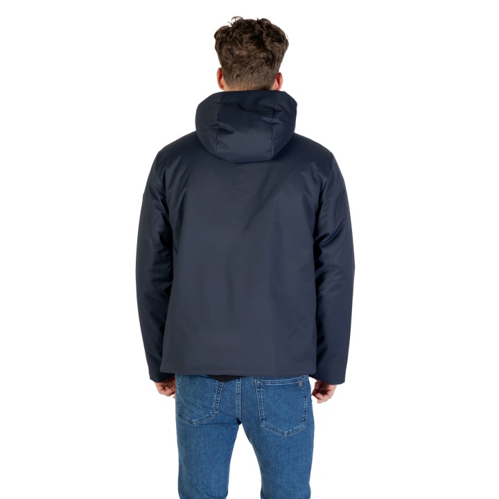 Abrigo azul de hombre EA7 Caban Coat 7M000689 AF15952 vista posterior
