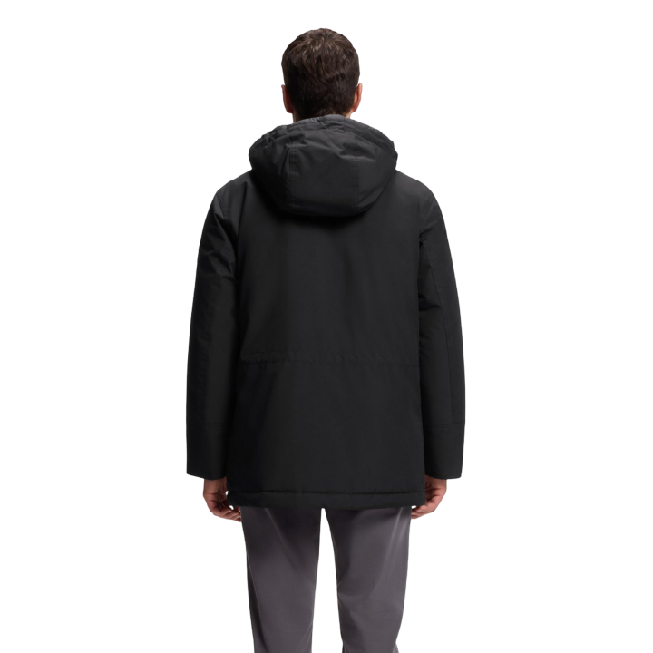 Chaqueta Boss Osiass1 negra de hombre vista posterior