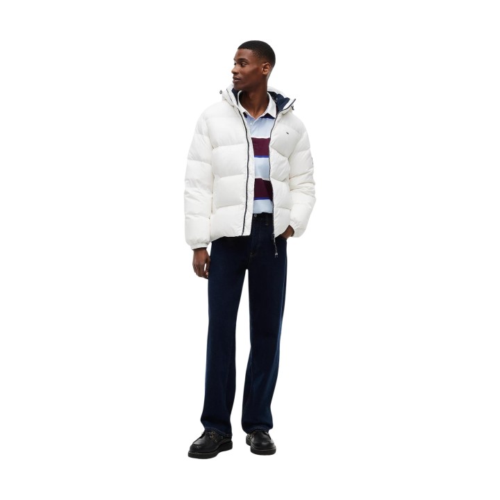 Chaqueta blanca Tommy Hilfiger Jeans para hombre vista tres cuartos