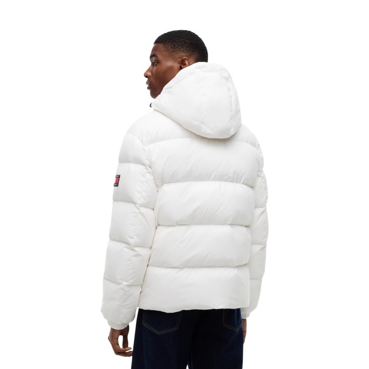 Chaqueta blanca Tommy Hilfiger Jeans para hombre vista posterior