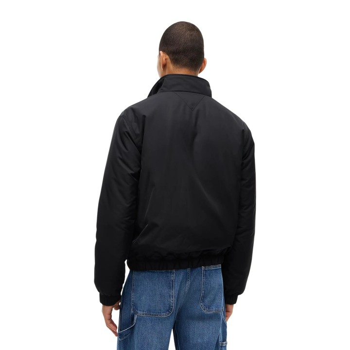 Tommy Hilfiger Jeans chaqueta acolchada negra de hombre vista posterior