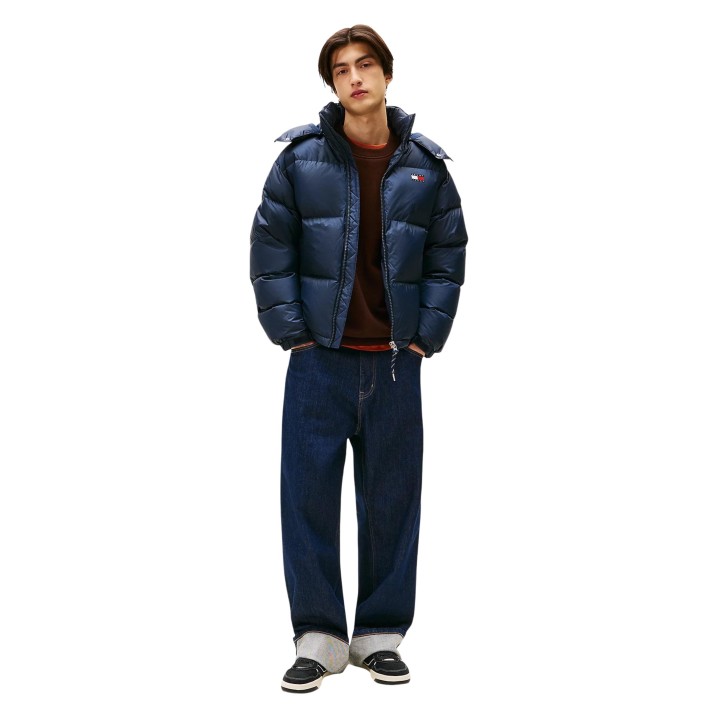 Chaqueta acolchada Tommy Hilfiger Jeans de hombre azul oscuro vista frontal
