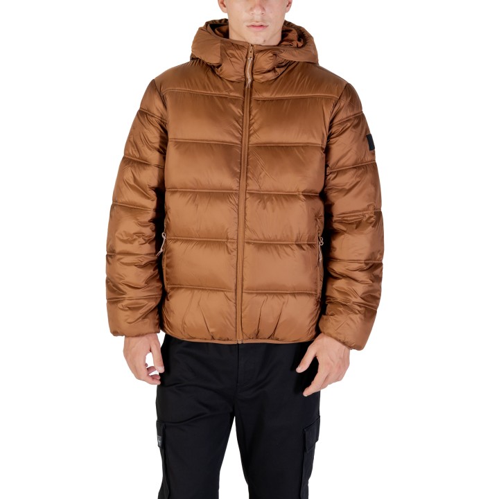 Chaqueta acolchada marrón de hombre Tommy Hilfiger Jeans vista frontal