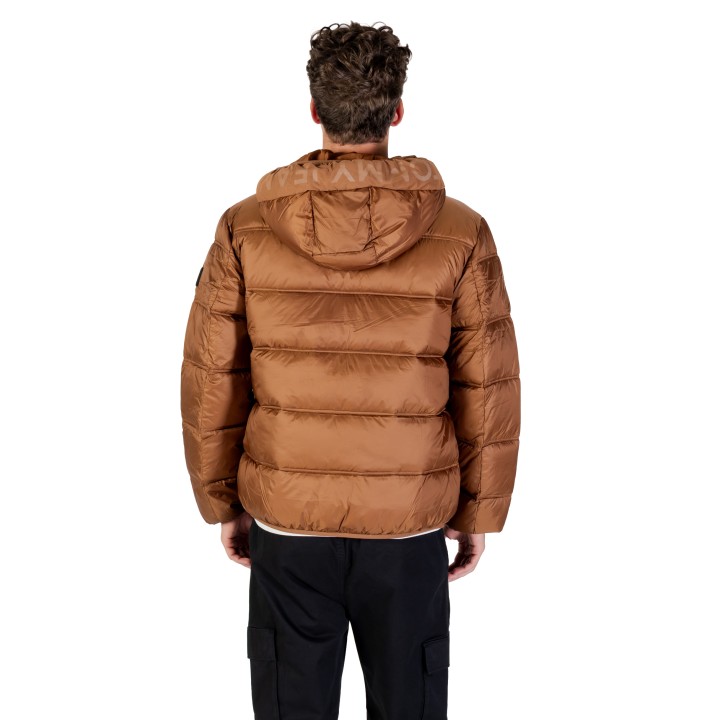 Chaqueta acolchada marrón de hombre Tommy Hilfiger Jeans vista posterior