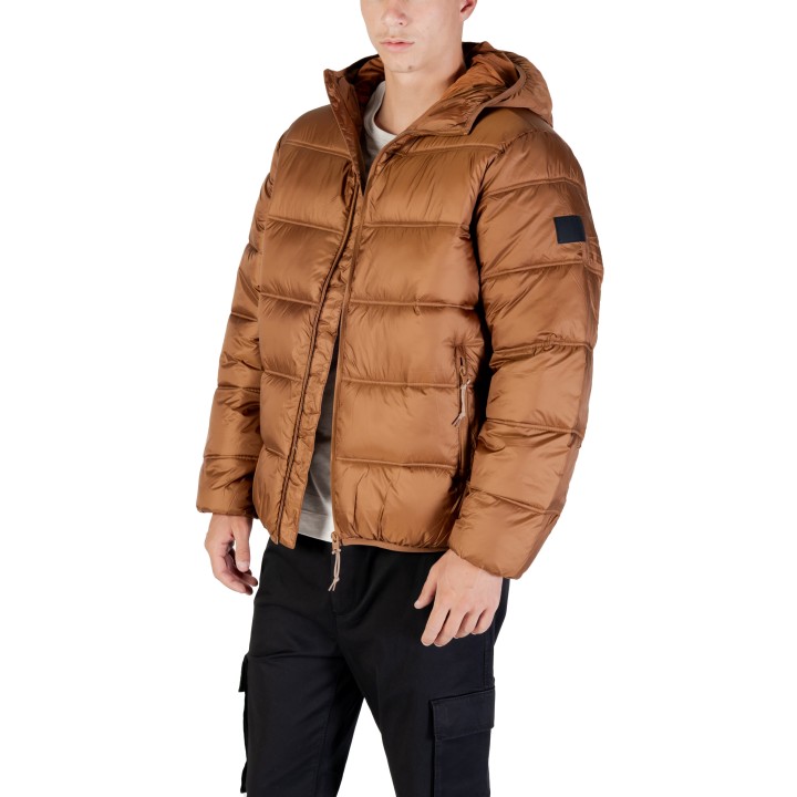Chaqueta acolchada marrón de hombre Tommy Hilfiger Jeans vista de tres cuartos