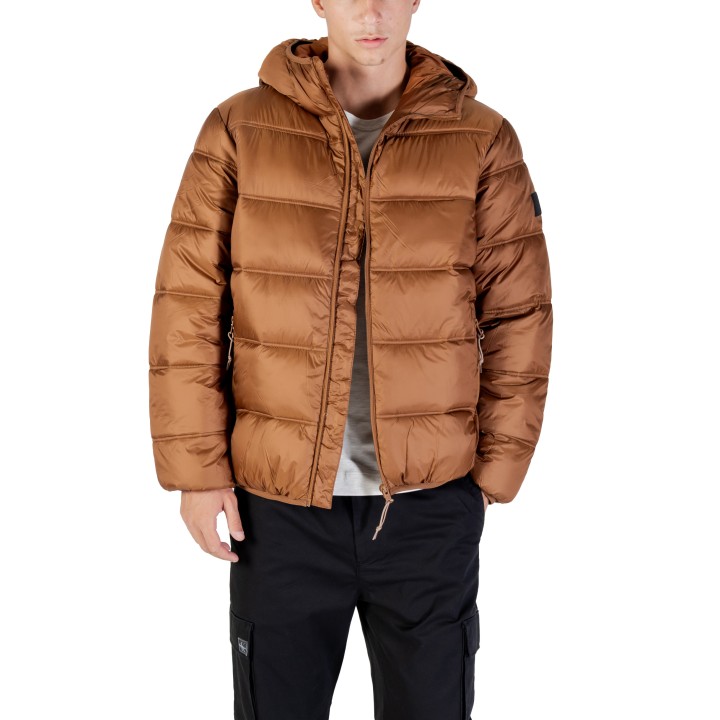 Chaqueta acolchada marrón de hombre Tommy Hilfiger Jeans vista frontal