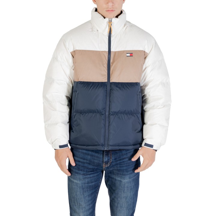 Chaqueta acolchada de hombre Tommy Hilfiger Jeans Alaska Down Sour Cream vista frontal
