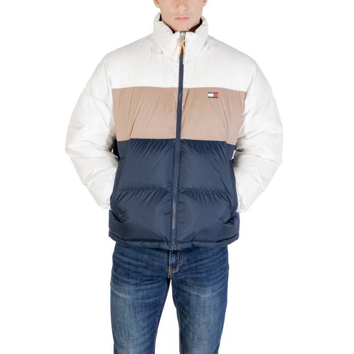 Chaqueta acolchada de hombre Tommy Hilfiger Jeans Alaska Down Sour Cream vista frontal