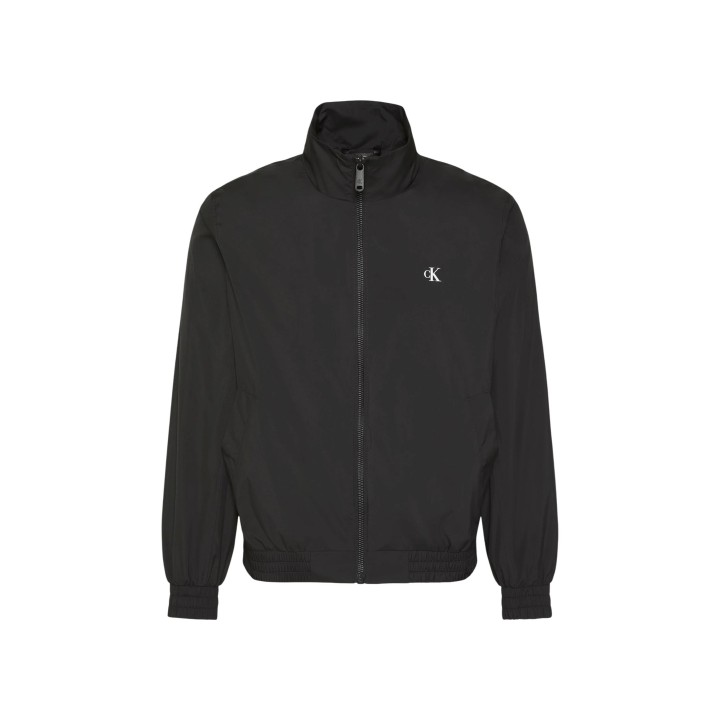 Calvin Klein Jeans chaqueta Harrington negra para hombre vista frontal