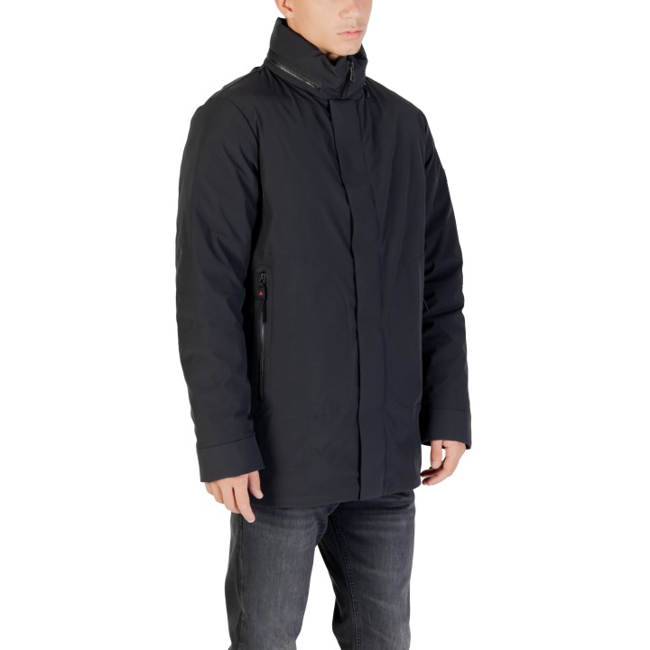 Parka negra de hombre Peuterey Peebles SRT vista de tres cuartos