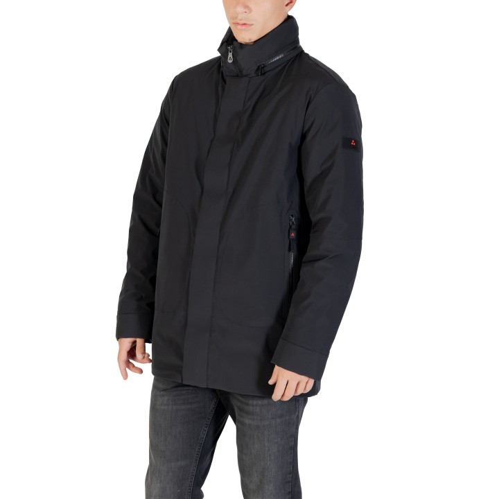 Parka negra de hombre Peuterey Peebles SRT vista de tres cuartos