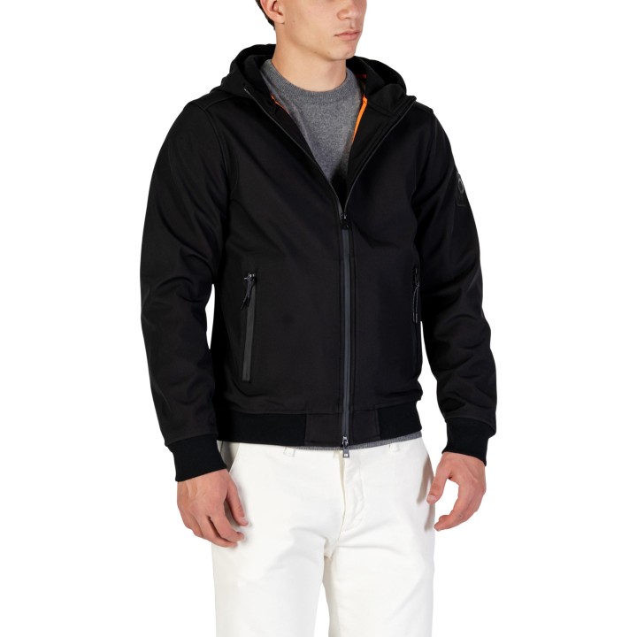 Chaqueta negra de hombre YOS GB003038U en vista frontal