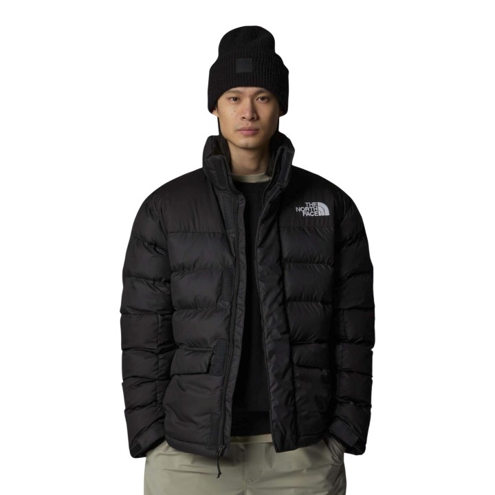 The North Face chaqueta de hombre M Limbara Insulated Jacket negra vista frontal abierta