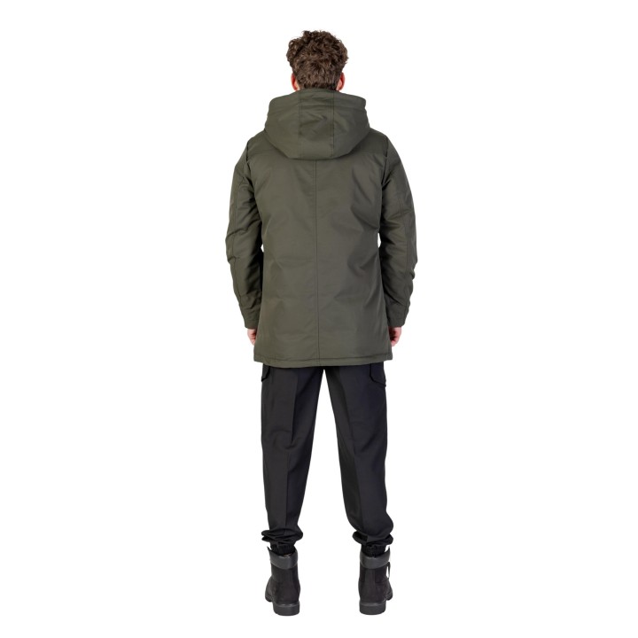 Hydra Clothing chaqueta de hombre verde oscuro vista posterior