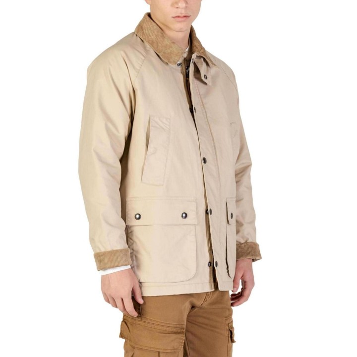 YOS chaqueta de hombre beige AFI5GC011390U vista tres cuartos