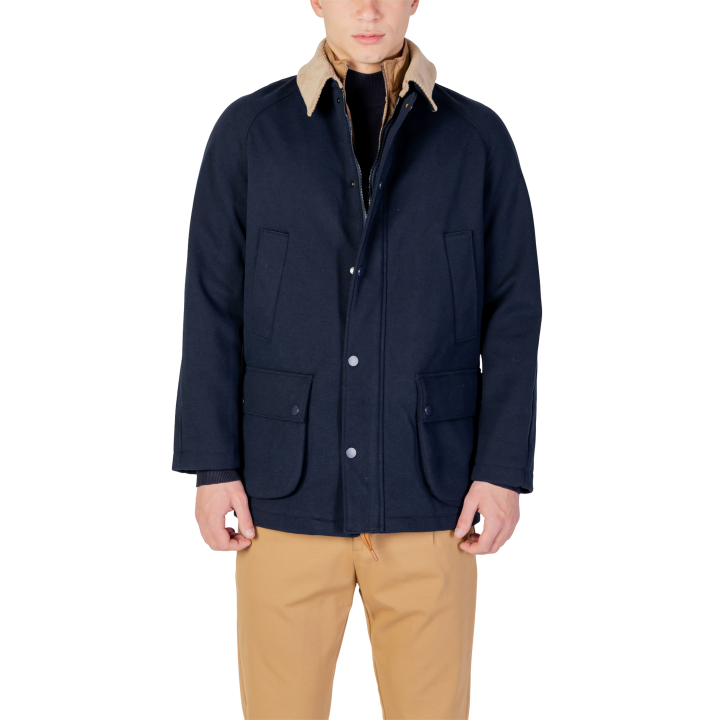 Chaqueta azul de hombre YOS LGI5GC011309U vista frontal