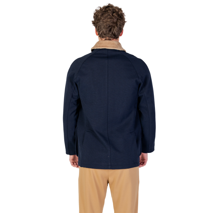 Chaqueta azul de hombre YOS LGI5GC011309U vista posterior