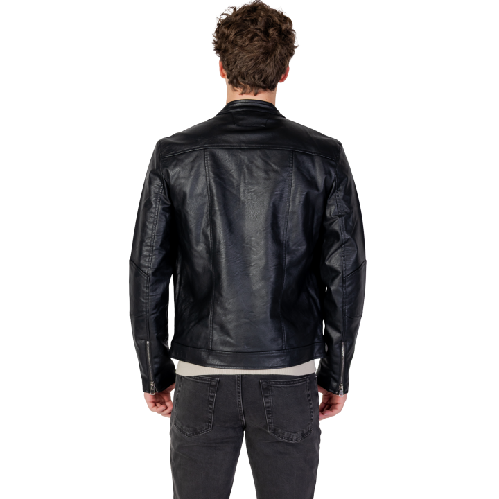 Chaqueta YOS 002 TOTTENAM negra para hombre vista posterior