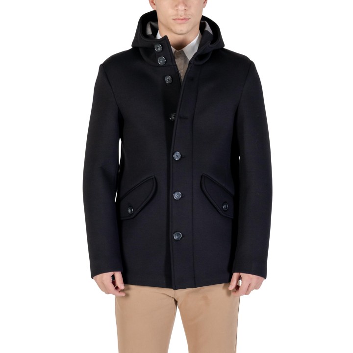 YOS BOB T601 chaqueta de hombre negra vista frontal