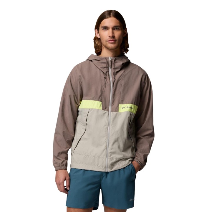 Columbia chaqueta cortavientos de hombre gris Spire Valley 2117051 vista frontal