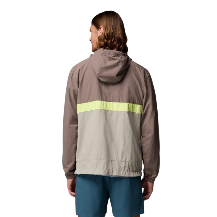 Columbia chaqueta cortavientos de hombre gris Spire Valley 2117051 vista posterior