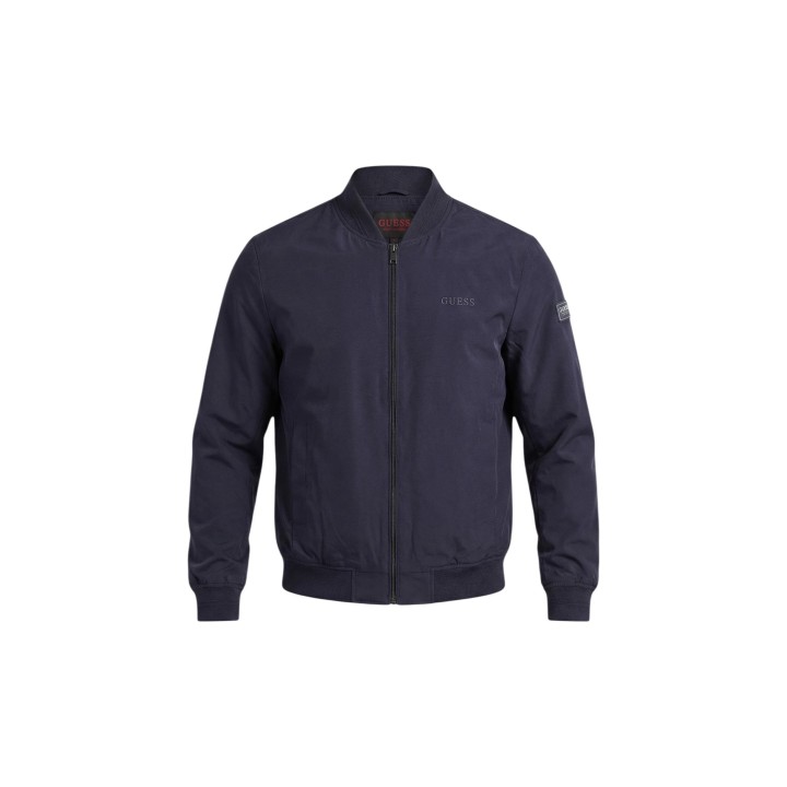 Guess chaqueta bomber azul para hombre M6RL09 WJ362 vista frontal