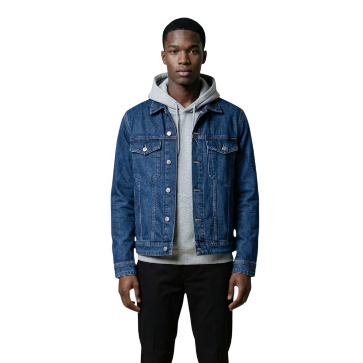 Chaqueta vaquera Replay para hombre en azul vista frontal