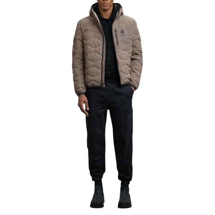 Chaqueta de hombre Blauer. Wave marrón 25WBLUC03074 vista frontal