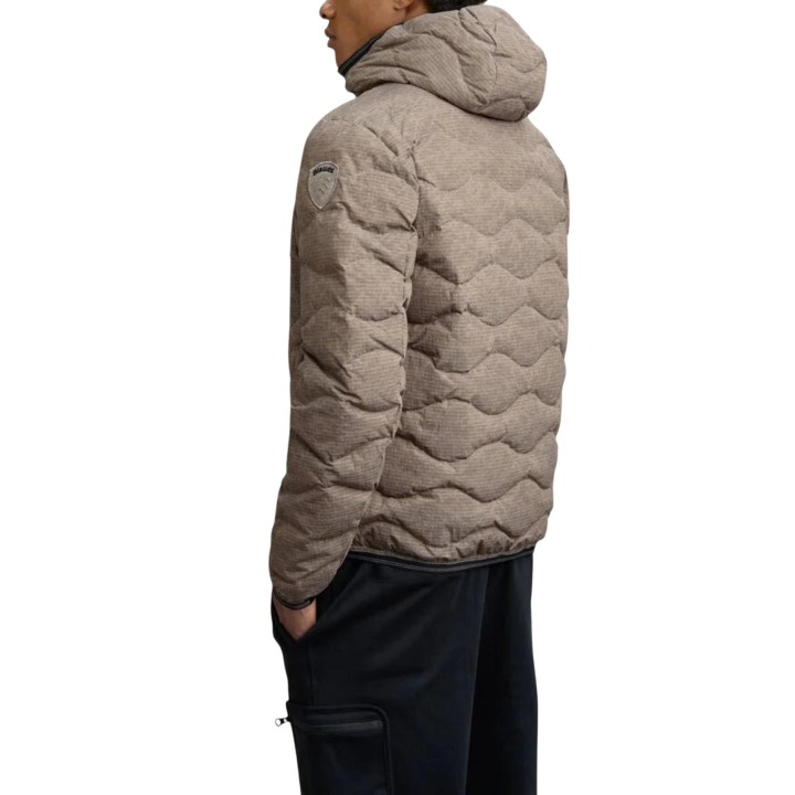 Chaqueta de hombre Blauer. Wave marrón 25WBLUC03074 vista posterior