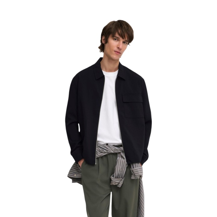 Only & Sons chaqueta de hombre negra Onswill Reg 0292 vista frontal