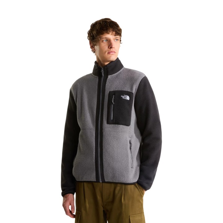 The North Face chaqueta polar gris para hombre M Yumiori Full Zip vista frontal