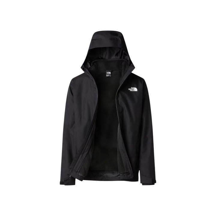 The North Face chaqueta de hombre negra M Quest Tri abierta vista frontal