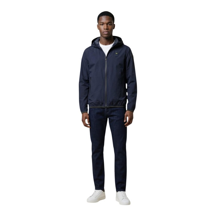Blauer. chaqueta de hombre azul Farrin 26SBLUC11018 vista frontal completa