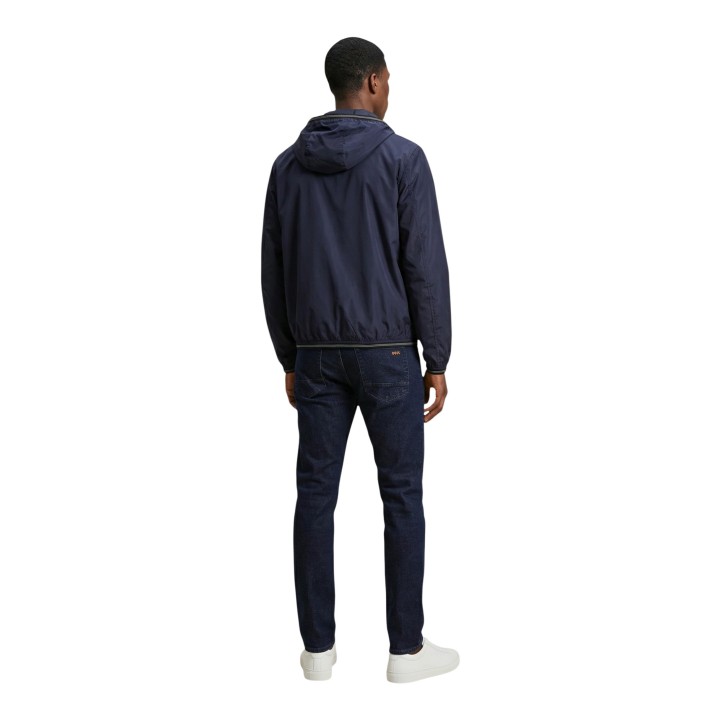 Blauer. chaqueta de hombre azul Farrin 26SBLUC11018 vista posterior completa