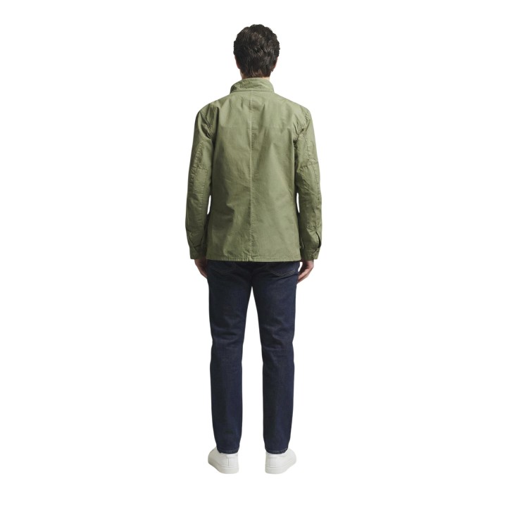 Barbour chaqueta de hombre verde oliva MCA1100 vista posterior