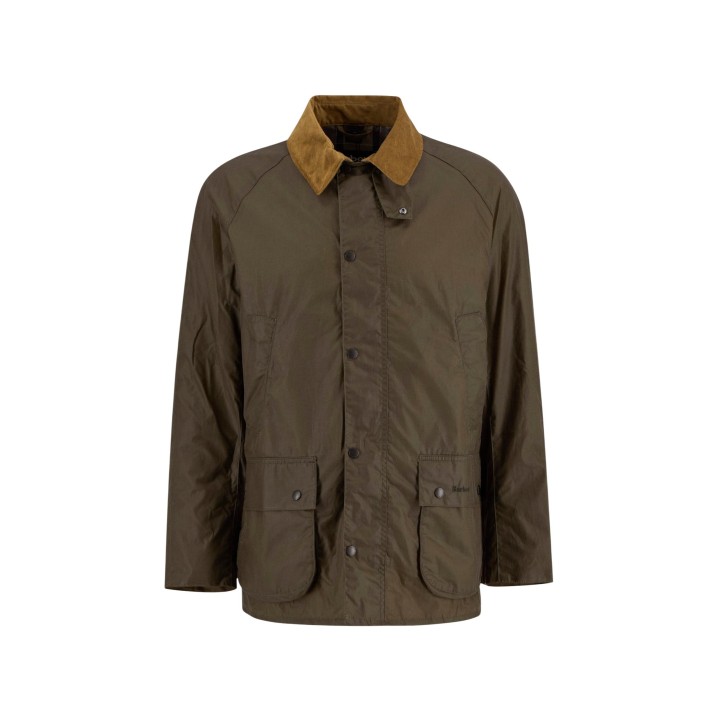 Barbour chaqueta de hombre Lightweight Ashby Wax MWX1377 verde oliva frontal